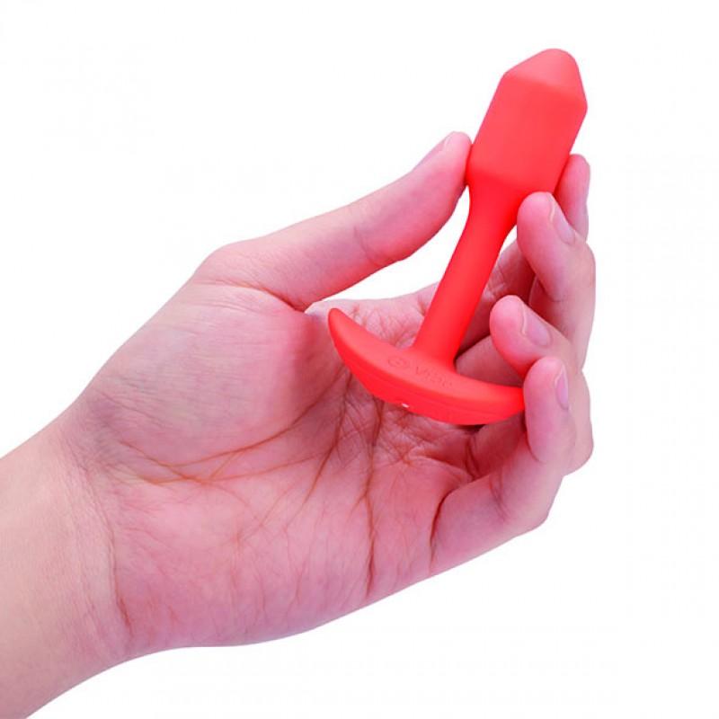 b-vibe - vibrating snug plug 1 (s) orange