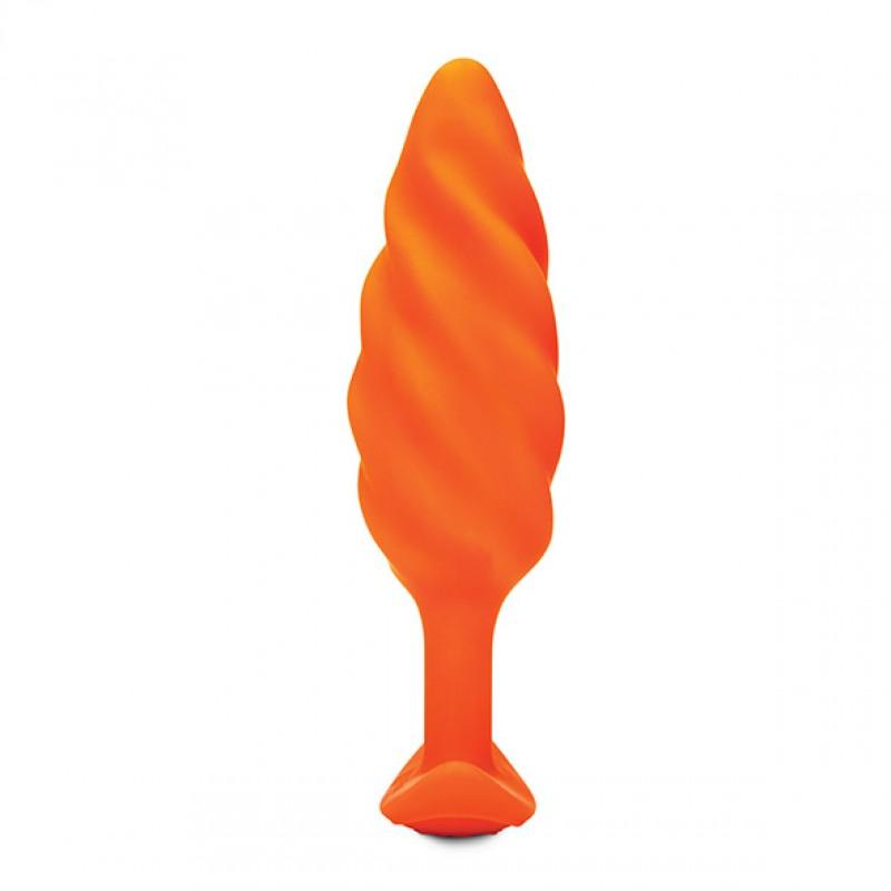 B-vibe - texture plug swirl orange