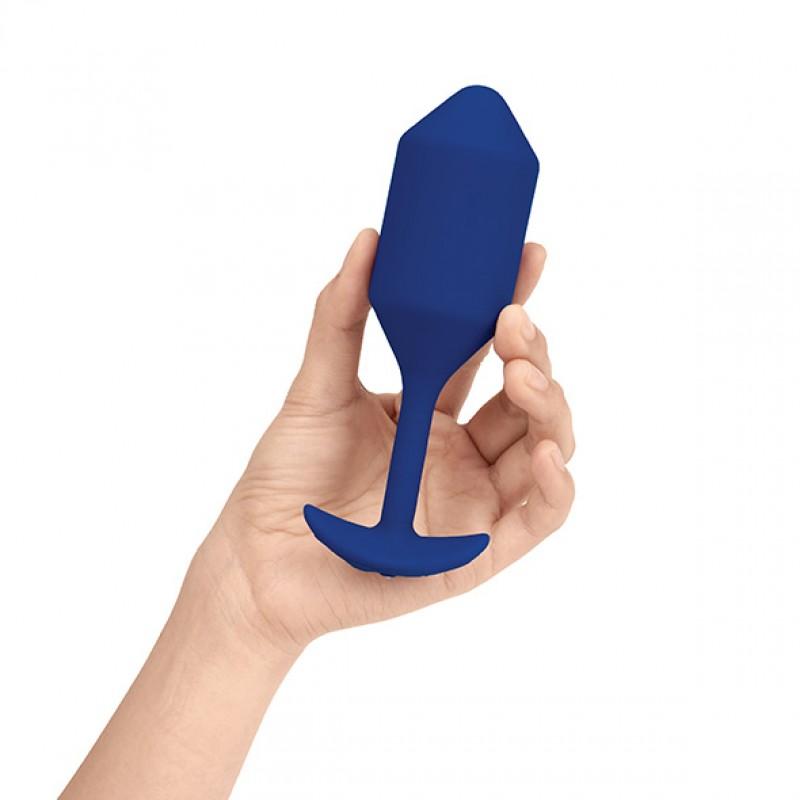 B-vibe - vibrating snug plug xl navy