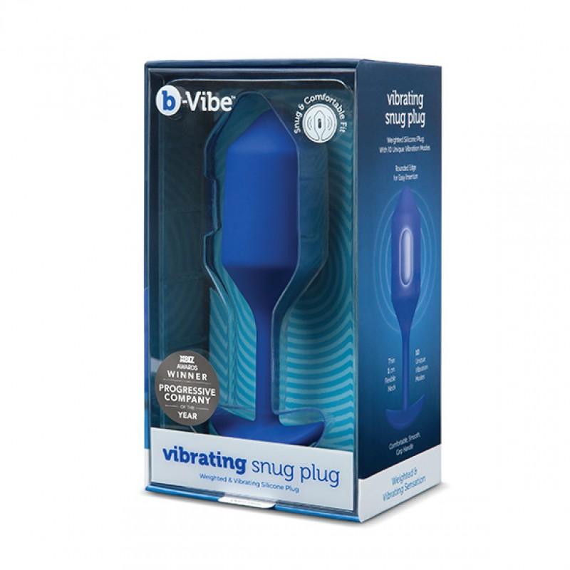 B-vibe - vibrating snug plug xl navy