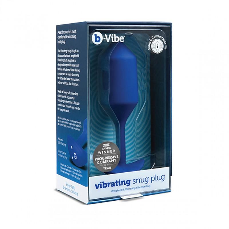 B-vibe - vibreeriv snug plug xl tumesinine