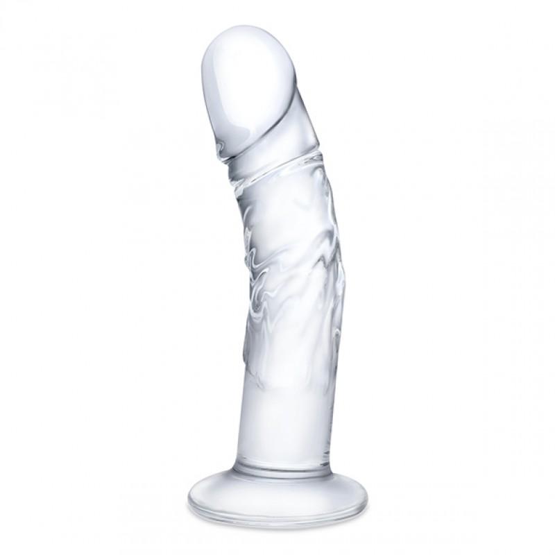 Kumer klaasist dildo veenidega - Glas