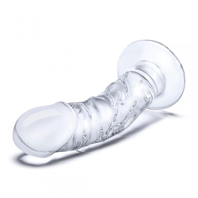 Kumer klaasist dildo veenidega - Glas