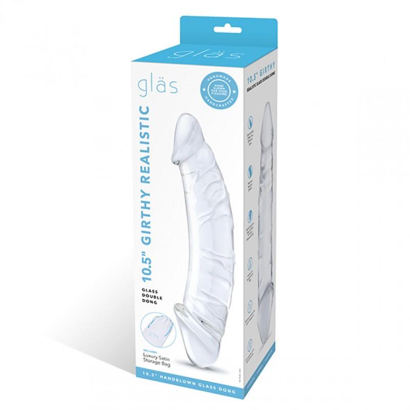 Topelt klaasist dildo - Glas - Girthy