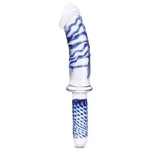 Glas - Realistic Double Ended Glass Dildo with Handle