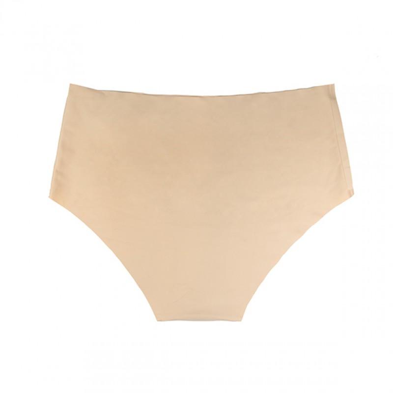 Bye Bra - Invisible High Brief Nude + Black XXL