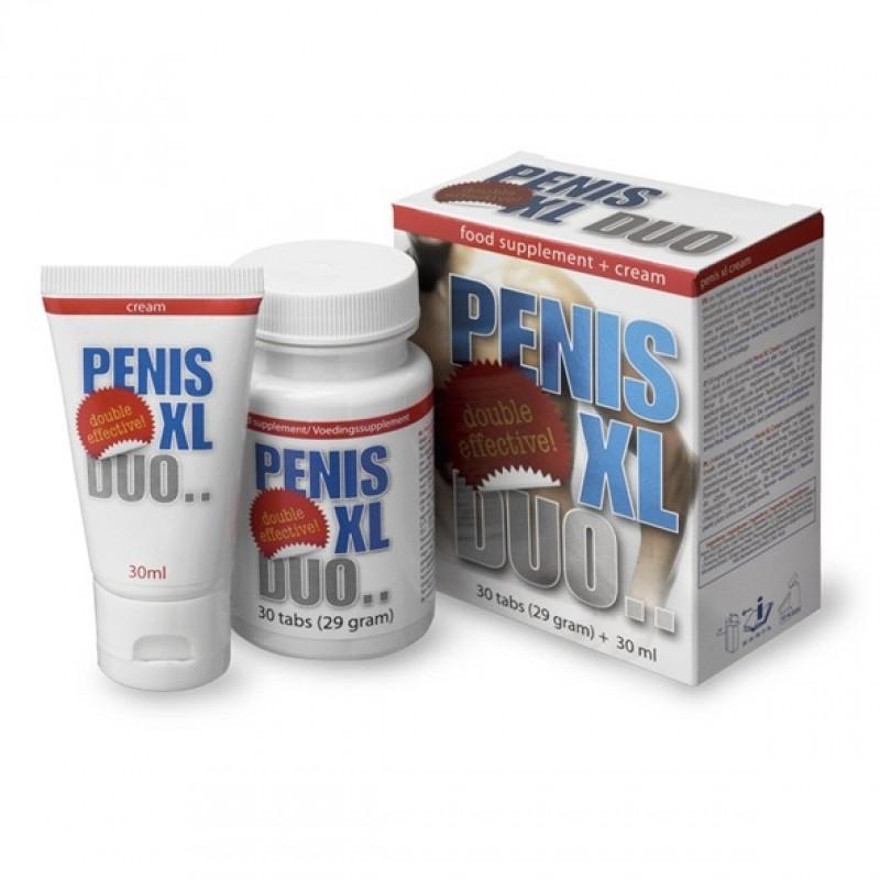 Kapslid 30 tk + kreem 30 ml meeste suguelundite stimuleerimiseks - Penis XL