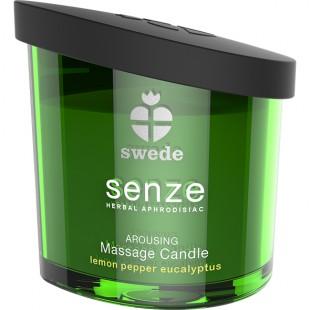 Senze Arousing Massage Candle Lemon Pepper Eucalyptus - Swede 150 ml