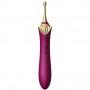 vibrator with 3 attachments - Zalo - bess velvet purple