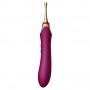 vibrator with 3 attachments - Zalo - bess velvet purple