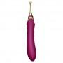 vibrator with 3 attachments - Zalo - bess velvet purple