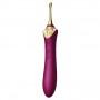 vibrator with 3 attachments - Zalo - bess velvet purple