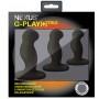 nexus - g-play trio plus unisex vibrator pack s/m/l black