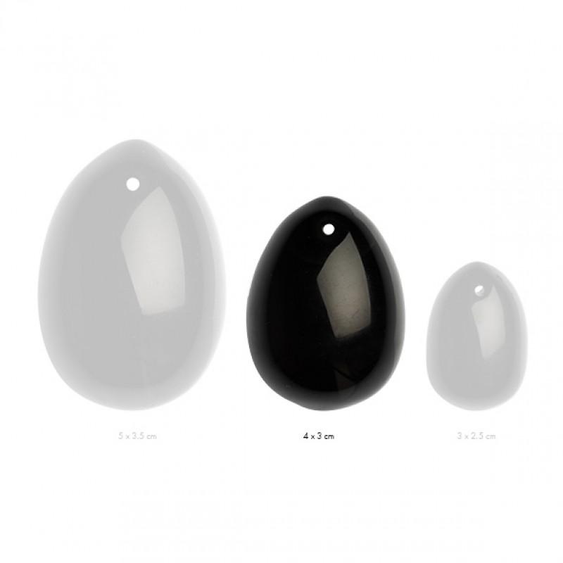 La gemmes - yoni egg black obsidian (m)