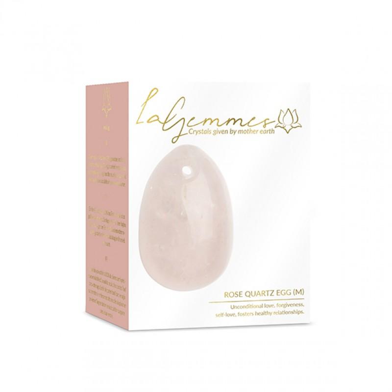 La gemmes - yoni egg rose quartz (m)