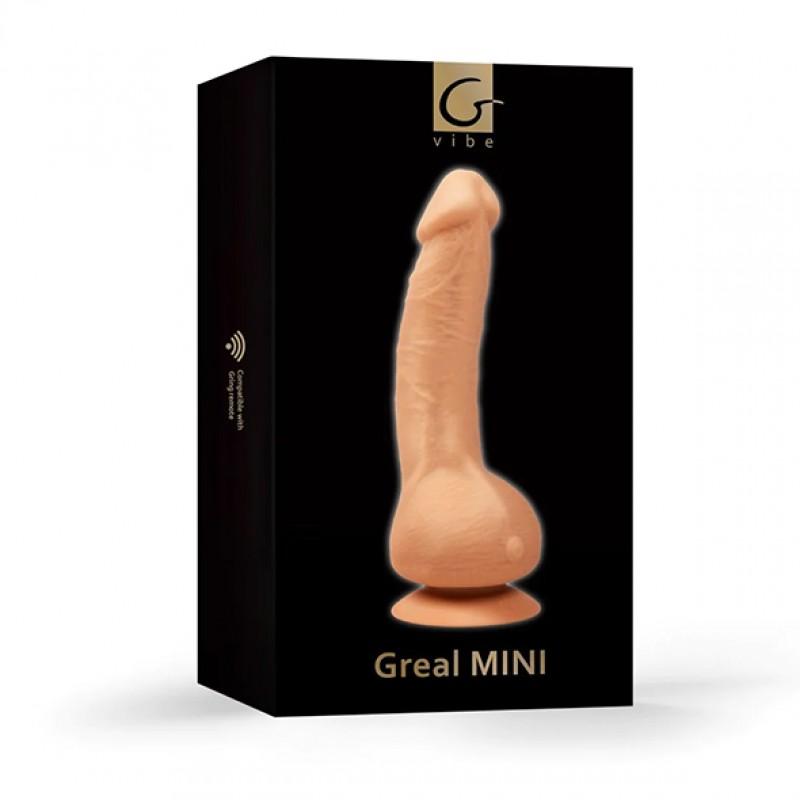 Pehme dildo vibratsiooniga - Gvibe - Greal 2 Mini Beež