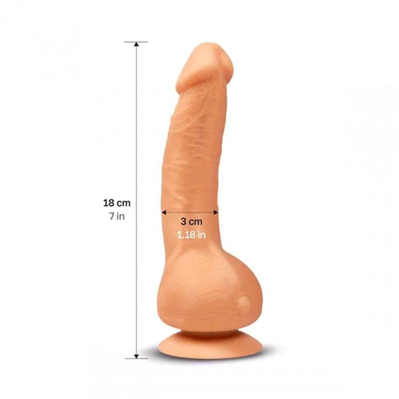 Pehme dildo vibratsiooniga - Gvibe - Greal 2 Mini Beež