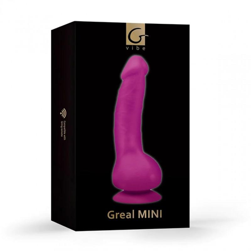 Мягкий дилдо с вибрацией - Gvibe - Greal 2 Mini Фиолетовый