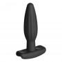 Electrastim - silicone noir rocker butt plug small