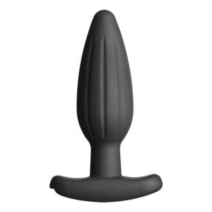 Electrastim - silicone noir rocker butt plug medium