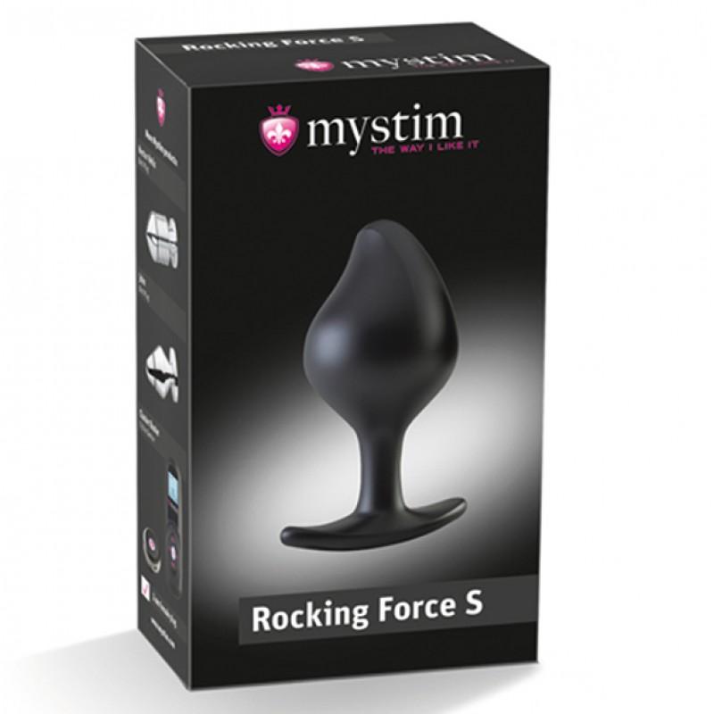 Анальная втулка Mystim Buttplug Rocking Force S черная