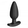 Electrastim - silicone noir rocker butt plug large