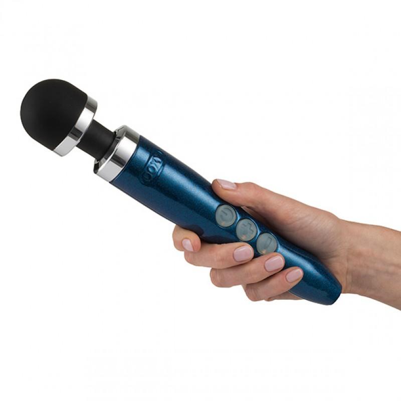 Doxy - die cast 3r rechargeable wand massager blue flame