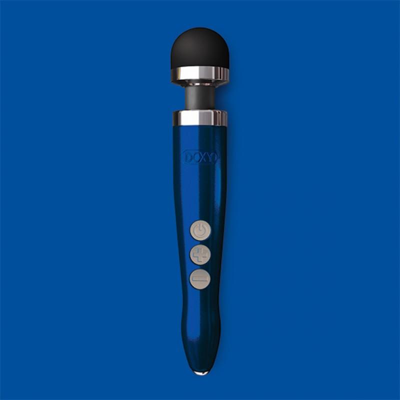 Doxy - die cast 3r rechargeable wand massager blue flame