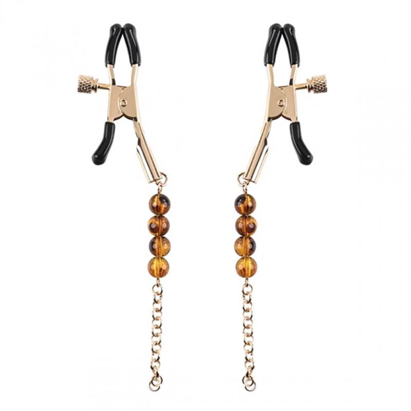 Sportsheets - Amber Beaded Nipple Clamps