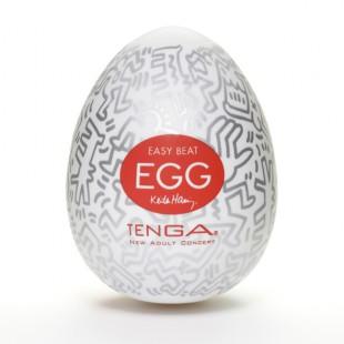 Мастурбатор Tenga & Keith Haring Egg Party, разноцветный