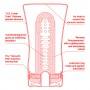 Стимулятор soft tube tenga 102 увеличенного размера, красный