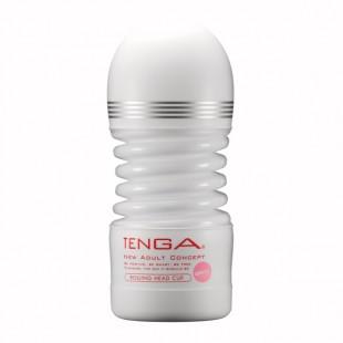 Мастурбатор tenga rolling head gentle, серебристо-белый