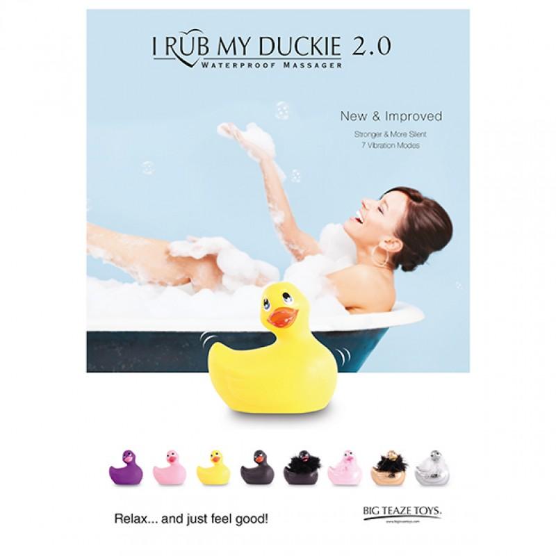 Вибратор-уточка Big Teaze Toys I Rub My Duckie 2.0, розовый