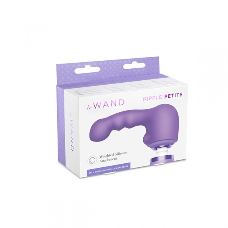 Le wand - petite ripple weighted silicone attachment