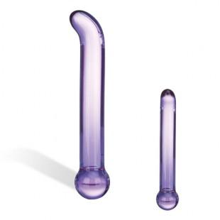 Kumer G-punkti Klaasist Dildo lilla - Glas