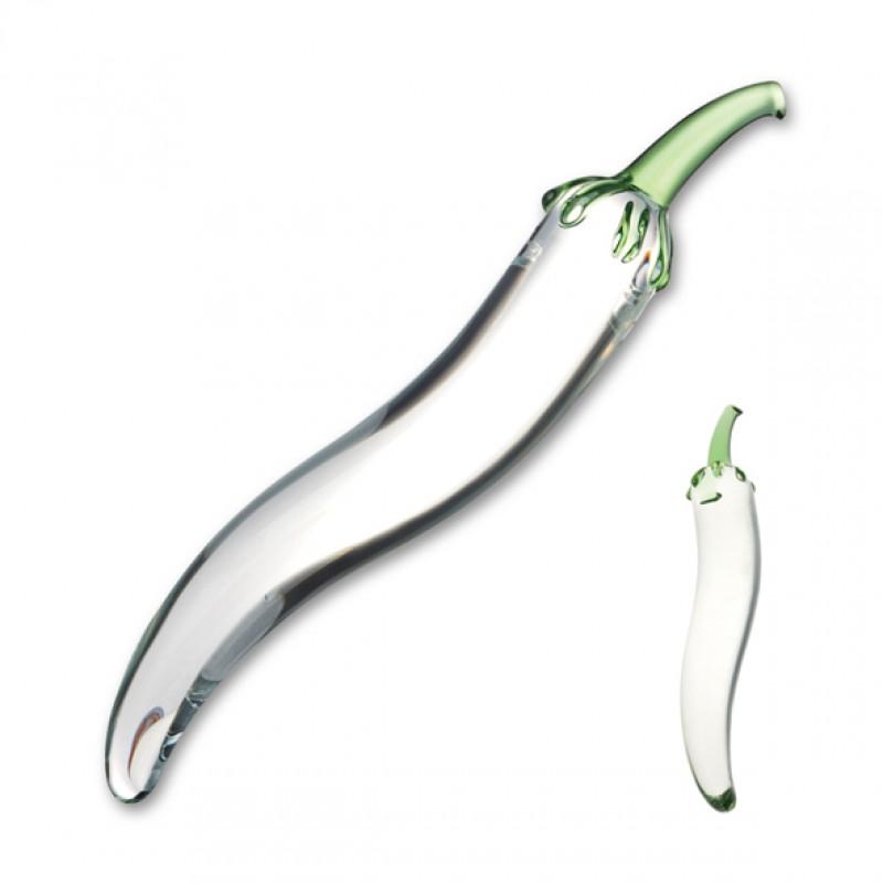 Glas - naturals chili pepper glass dildo