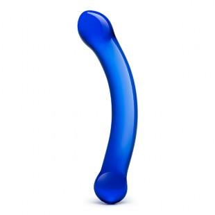 Фаллоимитатор из стекла G Curved G-Spot Glass Dildo, синий