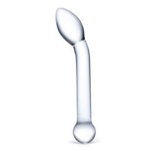 G-punkti kahepoolne klaasist dildo 20,3cm - Glas Slimline